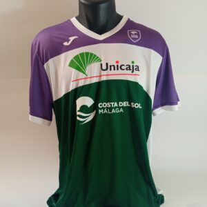 CAMISETA oficial Unicaja Baloncesto (autografiada por Mario Saint-Supery)